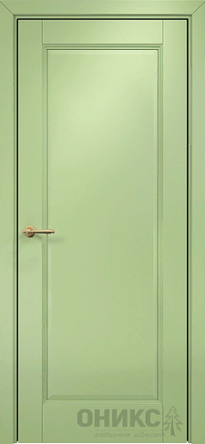Дверь Оникс Италия 1 эмаль фисташковая, глухая