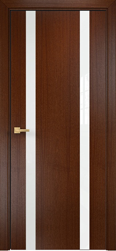 Дверь Оникс Верона 2 красное дерево, триплекс белый