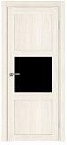 Дверь Эко 530.121 ясень светлый, lacobel черный