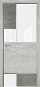 Схожие товары - Дверь Оникс New York бетон светлый/лофт, глухая с вставкой лакобель RAL 0333