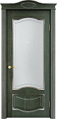 Схожие товары - Дверь ПМЦ массив ольхи ОЛ33 зеленый с патиной серебро, стекло 33-2