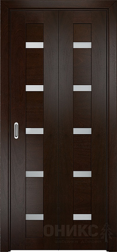 Дверь-книжка Оникс Тектон 5 палисандр, сатинат белый