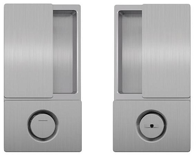 Ручка AGB B30002.02.32 WAVE под WC для раздвижной двери, хром матовый