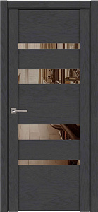 Недавно просмотренные - Дверь ДР экошпон UniLine Soft touch 30013 софт антрацит, стекло черное