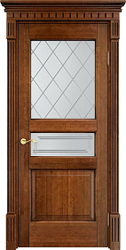 Недавно просмотренные - Дверь ПМЦ массив ольхи ОЛ5 коньяк с патиной, стекло 5-2