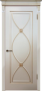 Недавно просмотренные - Дверь V Фламенко эмаль RAL 9001 патина золото, глухая
