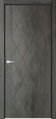 Дверь V Лоярд эмалит Севилья 10 бетон темный, глухая