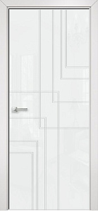 Недавно просмотренные - Дверь Оникс Арт, лакобель белый RAL0333 контурный витраж №13
