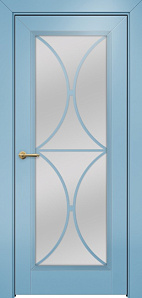 Недавно просмотренные - Дверь Оникс Шанель 1 фрезерованная эмаль голубая, сатинато с решеткой