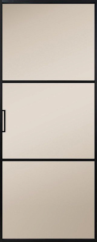 Перегородка Alum №3 черный, сатинат бронза