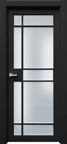 Дверь Ронд3Р9с эмаль RAL 9005, сатинат