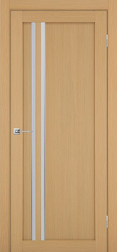 Дверь Эко 525.121 АПС ясень темный молдинг SC, lacobel белый