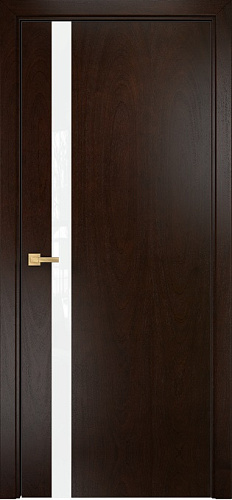 Дверь Оникс Верона 1 палисандр, триплекс белый