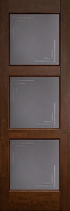 Недавно просмотренные - Дверь ОКА массив ольхи Турин античный орех, стекло графит с фрезеровкой