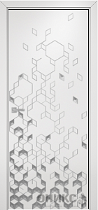 Недавно просмотренные - Дверь Оникс Кристалл эмаль белая патина серебро, глухая