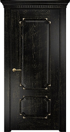 Недавно просмотренные - Дверь Оникс Палермо эмаль черная патина золото, глухая