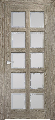 Дверь Оникс Вена 2 акация, сатинат с фацетом