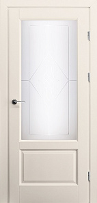 Недавно просмотренные - Дверь М V-62 эмаль RAL9001, сатинат гравировка Сильвия