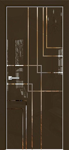 Недавно просмотренные - Дверь Оникс Арт, лакобель коричневый RAL 8028, зеркало №13