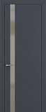 Дверь Z K2 полипропилен  графит премьер, matelac silver bronze, глухая