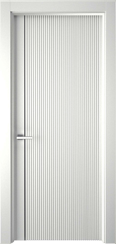 Дверь ДР Finezza LINE 1 эмаль белая, глухая