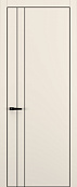 Схожие товары - Дверь Z K15 полипропилен крем, ALU кромка черная, молдинг черный, глухая