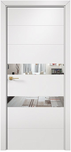 Дверь Оникс Лайн эмаль белая, глухая