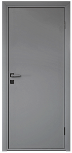 Недавно просмотренные - Пластиковая дверь гладкая Эта Дор с коробкой, кромка ABS, серая RAL 7001 , глухая