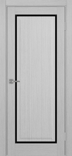 Дверь Эко 601С.21 ОФ4 дуб серый, lacobel черный