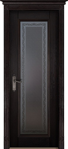 Недавно просмотренные - Дверь Ока массив дуба цельные ламели Аристократ №5 венге, стекло графит с наплавом