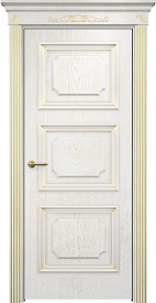 Недавно просмотренные - Дверь Оникс Пальмира эмаль белая патина золото, глухая