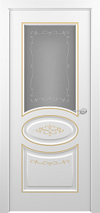 Недавно просмотренные - Дверь Z Provans Т1 decor эмаль White patina Gold, сатинат