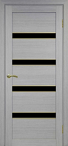 Недавно просмотренные - Дверь Эко 505.12 АПС дуб серый молдинг SG, lacobel черный
