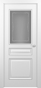 Недавно просмотренные - Дверь Z Ampir Т1 decor эмаль White patina Silver, сатинат