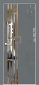 Схожие товары - Дверь Оникс Арт, лакобель серый RAL 7040, зеркало №9