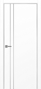 Недавно просмотренные - Дверь Эко 205 белый снежный молдинг SC, кромка AL хром SC с 2-х сторон, глухая
