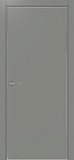 Дверь Эко 201 серый, кромка AL хром SC с 4-х сторон, глухая
