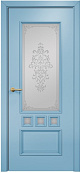 Схожие товары - Дверь Оникс Амстердам эмаль голубая, пескоструй вензель