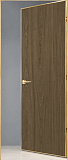 Дверь скрытая ИУ-42, AL gold с 4-х сторон, шпон бреннерский орех revers 2,41 м