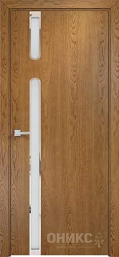 Дверь Оникс Рондо дуб золотистый, сатинат