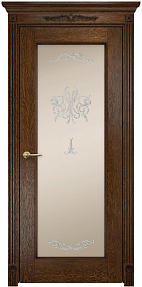 Недавно просмотренные - Дверь Оникс Италия 1 дуб коньячный, сатинат бронза контурный витраж №2