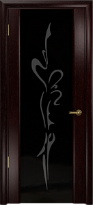 Недавно просмотренные - Дверь Арт Деко Спациа-3 венге, триплекс черный  Балерина
