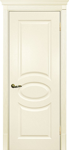 Дверь Текона эмаль Smalta 12 слоновая кость RAL 1013, глухая