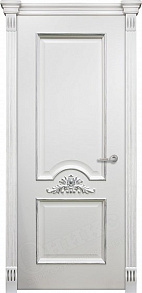 Недавно просмотренные - Дверь Оникс Византия эмаль белая патина серебро, глухая