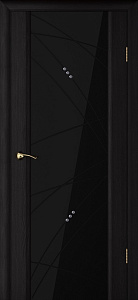Недавно просмотренные - Дверь Текона шпон Страто 02 черный тонированный дуб, гравировка Роса триплекс черный