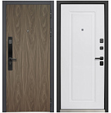 Входная дверь Матадор MXК-6  орех американский мокко/панель, белая матовая