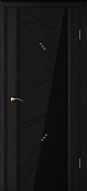 Схожие товары - Дверь Текона шпон Страто 02 черный тонированный дуб, гравировка Роса триплекс черный