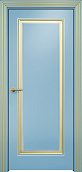 Схожие товары - Дверь Оникс Турин фрезерованная №2 эмаль голубая патина золото, глухая