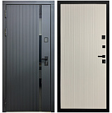 Входная дверь Матадор MXМ-7 антрацит софт/панель Вертикаль, софт шампань