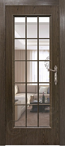 Недавно просмотренные - Дверь Оникс Турин орех тангентальный, англ. решетка, стекло прозрачное